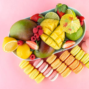 Personalized macaron boxes for fruit lovers