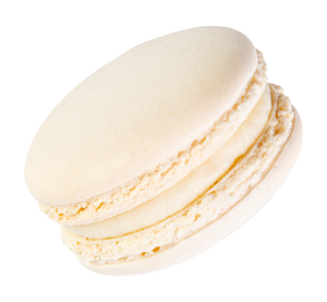 A coconut flavored macaron box