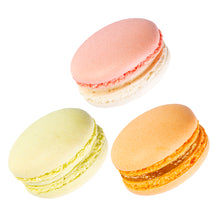 Load image into Gallery viewer, Macarons Keylime, Passion Fruit, Strawberry Shortcake - La Lamarguerite
